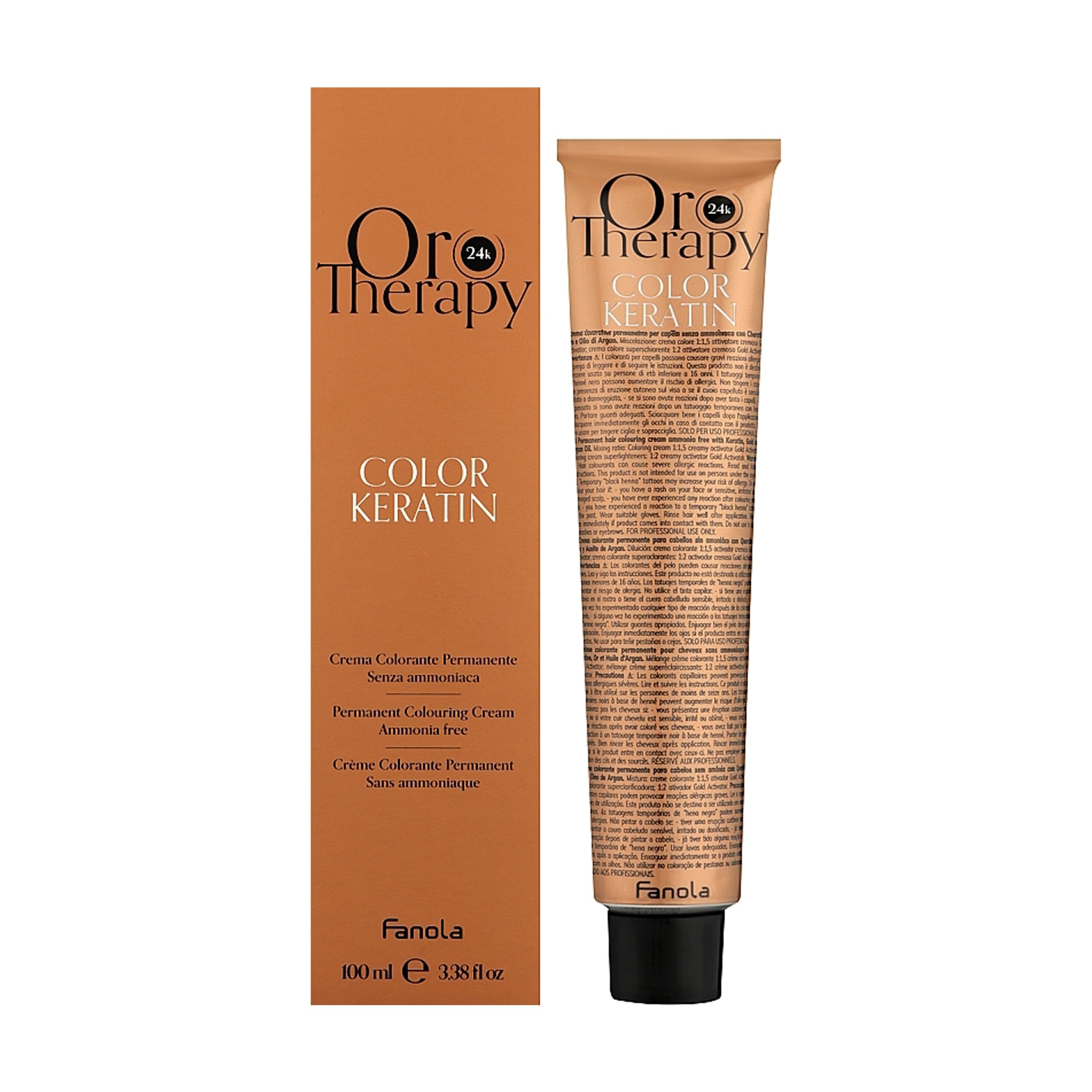Безаміачна крем-фарба для волосся Fanola Oro Therapy Color Keratin Oro Puro 9.0 Very Light Blonde, 100 мл